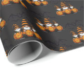 Halloween-Gnom-Wrap-Papier Geschenkpapier (Rolleneckpunkt)