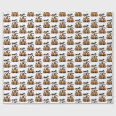 Halloween-Gnom-Wrap-Papier Geschenkpapier (Flach)