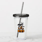Halloween Gnome Acrylic Tumbler Acryltrinkbecher (Rückseite)