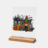 Halloween Gnome Acrylschild (Winkel)