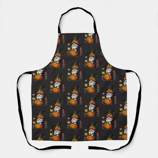 Halloween Gnome Apron Schürze (Vorderseite)