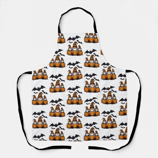 Halloween Gnome Apron Schürze (Vorderseite)