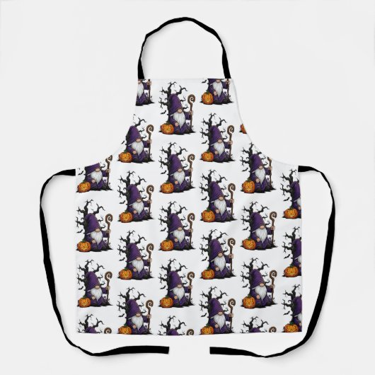 Halloween Gnome Apron Schürze (Vorderseite)