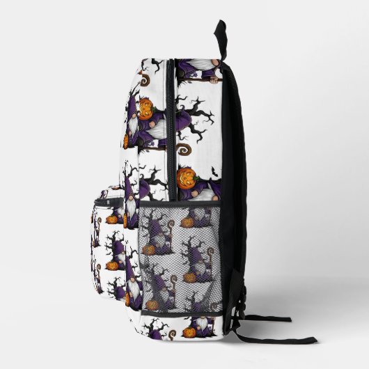 Halloween Gnome Backpack Bedruckter Rucksack (Rechts)