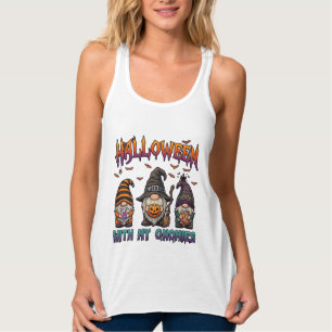 Halloween-Gnome Drei Gnome Hexenhut Kürbis_1 Tank Top
