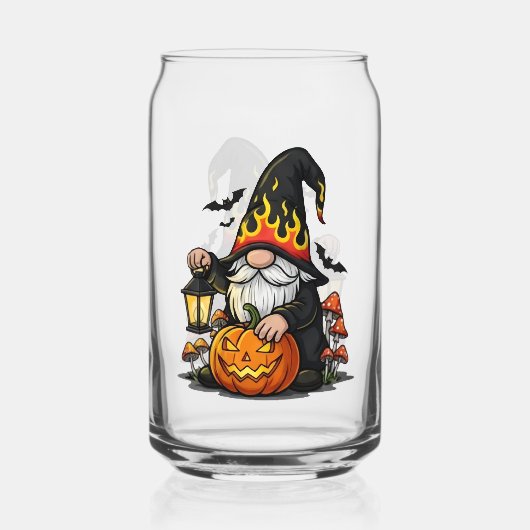Halloween Gnome Drinkware Set Dosenglas (Rückseite)