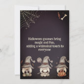 Halloween Gnome Einladung (Rückseite)