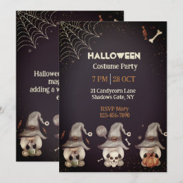 Halloween Gnome Einladung