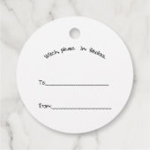 Halloween Gnome Favor Tags Geschenkanhänger (Rückseite)