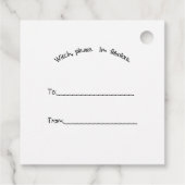 Halloween Gnome Favor Tags Geschenkanhänger (Rückseite)