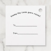 Halloween Gnome Favor Tags Geschenkanhänger (Rückseite)