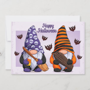 Halloween-Gnome  Feiertagskarte