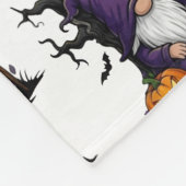 Halloween Gnome Fleece Blanket (Ecke)