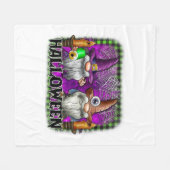 Halloween-Gnome Fleecedecke (Vorderseite (Horizontal))