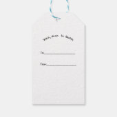 Halloween-Gnome-Geschenkanhänger Geschenkanhänger (Rückseite)