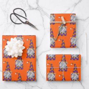 Halloween Gnome Geschenkpapier Set