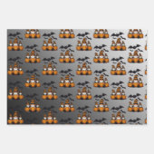 Halloween-Gnome-Geschenkpapier-Set mit 3 flachen B Geschenkpapier Set (Vorderseite 3)