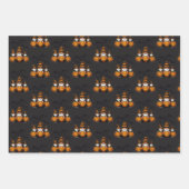 Halloween-Gnome-Geschenkpapier-Set mit 3 flachen B Geschenkpapier Set (Vorderseite 2)