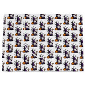 Halloween Gnome Gift Bag Große Geschenktüte (Vorderseite)