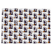 Halloween Gnome Gift Bag Große Geschenktüte (Rückseite)