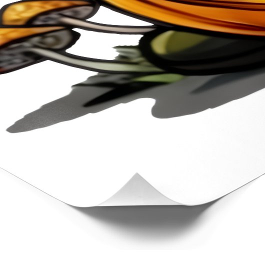 Halloween Gnome Glossy Poster (Ecke)