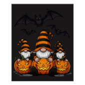 Halloween Gnome Glossy Poster (Vorderseite)