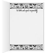 Halloween Gnome Greeting Card (Innen (Rechts))