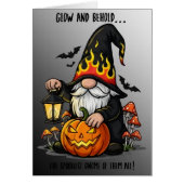 Halloween Gnome Greeting Card (Vorne)