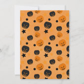 Halloween Gnome, Herbst, Kürbis, Halloween-Party Einladung (Rückseite)