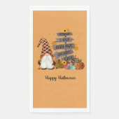 Halloween Gnome, Herbst, Kürbis, Halloween-Party Serviette (Vorderseite)