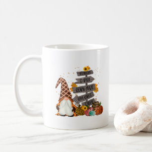 Halloween-Gnome, Herbst, Kürbisse, Heuwagenfahrten Kaffeetasse