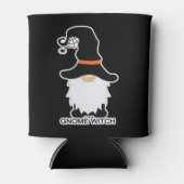 Halloween Gnome Hexenhühner Schwarzer Hut Dosenkühler (Vorderseite)