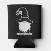 Halloween Gnome Hexenhühner Schwarzer Hut Dosenkühler (Rückseite)