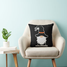 Halloween Gnome Hexenhühner Schwarzer Hut Kissen