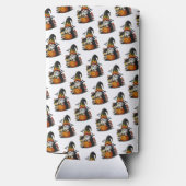 Halloween Gnome Koozie Selters Dosenkühler (Rückseite)