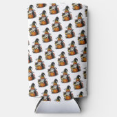 Halloween Gnome Koozie Selters Dosenkühler (Vorderseite)