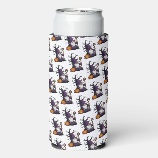 Halloween Gnome Koozie Selters Dosenkühler (Seltzer Rückseite)