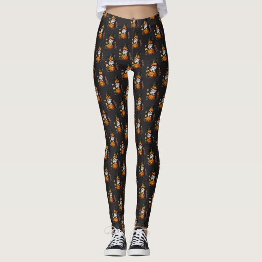Halloween-Gnome-Leggings Leggings (Vorderseite)