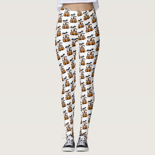 Halloween-Gnome-Leggings Leggings (Vorderseite)