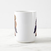 Halloween Gnome Lila & Orange Kaffeetasse (Mittel)