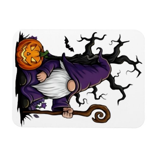 Halloween Gnome Magnet (Horizontal)
