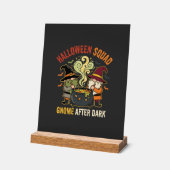 Halloween-Gnome-Mitternachtsstreich Acrylschild (Winkel)