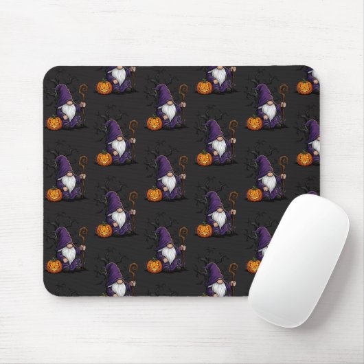 Halloween Gnome Mousepad (Mit Mouse)