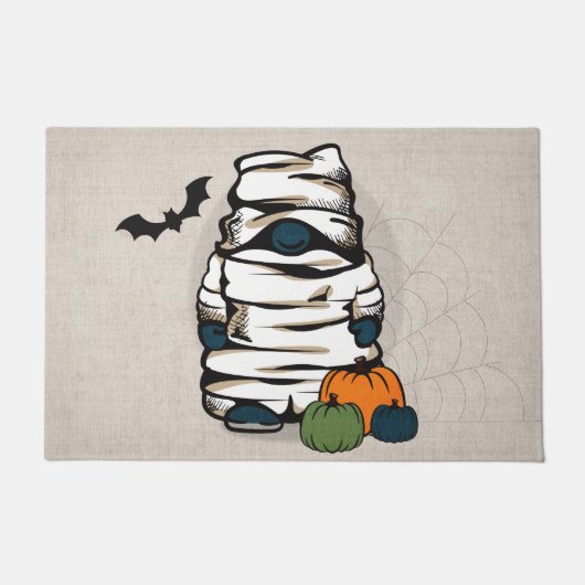 Halloween Gnome Mummy Fußmatte (Vorderseite)
