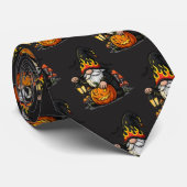 Halloween Gnome Neck Tie Krawatte (Gerollt)