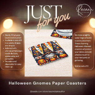 Halloween-Gnome-Papieruntersetzer Untersetzer