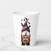 Halloween Gnome Pappbecher (Rückseite)