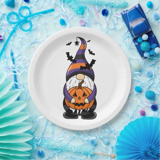 Halloween Gnome Pappteller (Party)