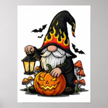 Halloween Gnome Poster