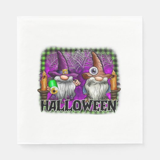 Halloween Gnome Serviette (Vorderseite)